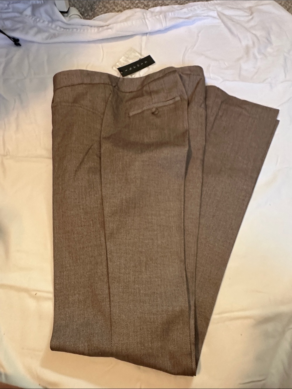 Theory Women's Boot Cut Dress Pants in Taupe Brown